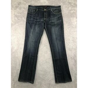 Projek Raw Jeans Mens 42x35 (Tag 40) Blue Straight Distressed